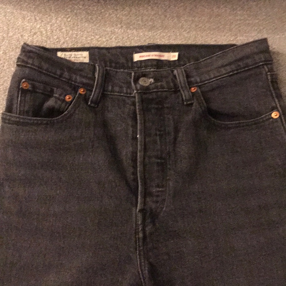 Levi’s ribcage jeans worn once